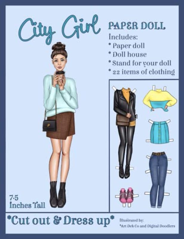 City Girl Paper Doll: Cut out & Dress up