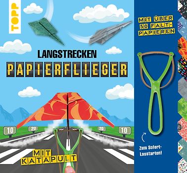 Langstrecken-Papierflieger mit Katapult