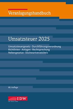 Veranlagungshandbuch Umsatzsteuer 2025, 68. Auflage