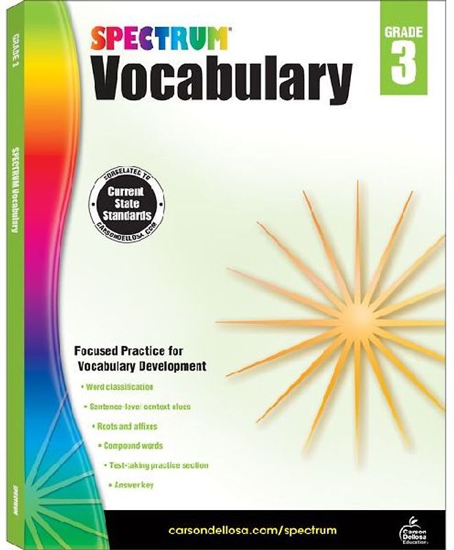 Spectrum Vocabulary, Grade 3