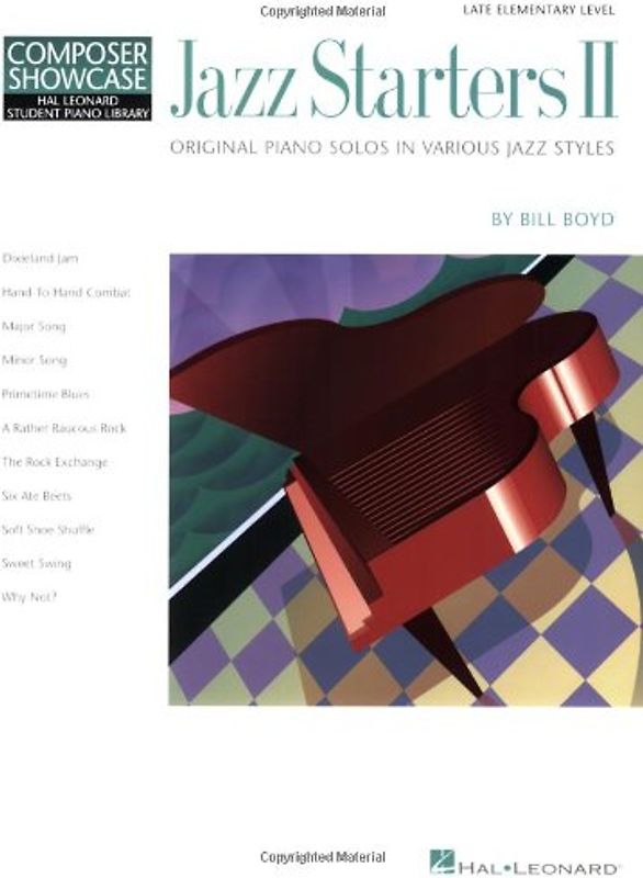 Jazz Starters II: Late Elementary Level Composer Showcase: Elementary Level Composer Showcase II (Hal Leonard Student Piano Library (Songbooks))