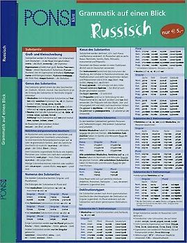 PONS Grammatik auf einen Blick Russisch
