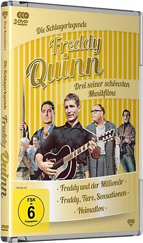 Freddy Quinn - Drei seiner schönsten Musikfilme: Freddy und der Millionär / Freddy, Tiere, Sensationen / Heimatlos DVD