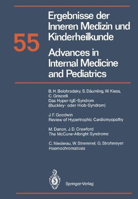 Ergebnisse der Inneren Medizin und Kinderheilkunde / Advances in Internal Medicine and Pediatrics