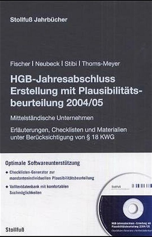 HGB-Jahresabschluss - Erstellung mit Plausibilitätsbeurteilung 2004/05. Mittelständische Unternehmen
