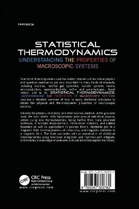 Statistical Thermodynamics
