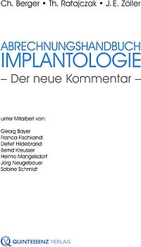Abrechnungshandbuch Implantologie