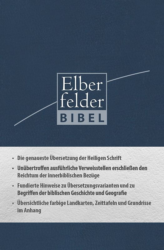 Elberfelder Bibel - Taschenausgabe, ital. Kunstleder blau