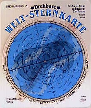 Drehbare Welt-Sternkarte