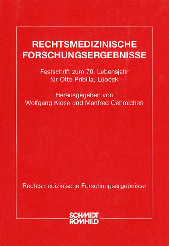Festschrift zum 70. Lebensjahr für Otto Pribilla, Lübeck