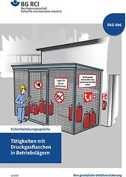 SKG 006 Tätigkeiten mit Druckgasflaschen in Betriebslägern