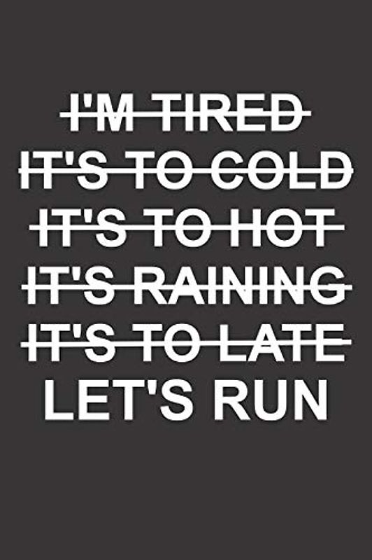 Mein Lauftagebuch: Trainingstagebuch für Läufer und Jogger ♦ Lauflogbuch für über 200 Einträge ♦ 6x9 Format I Motiv: Let's Run - Laufen, Marathon