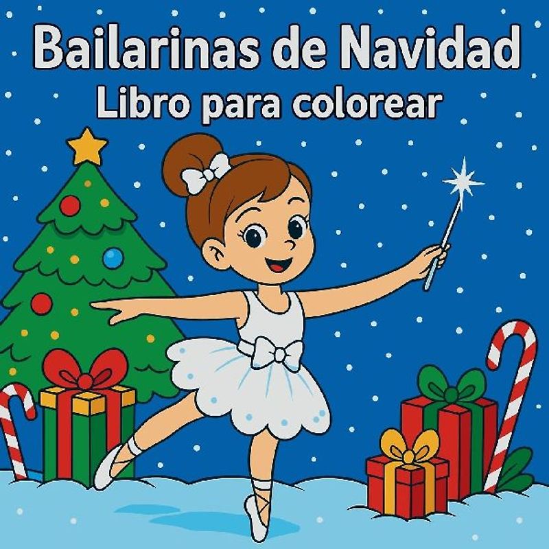 Bailarinas de Navidad - Libro para colorear