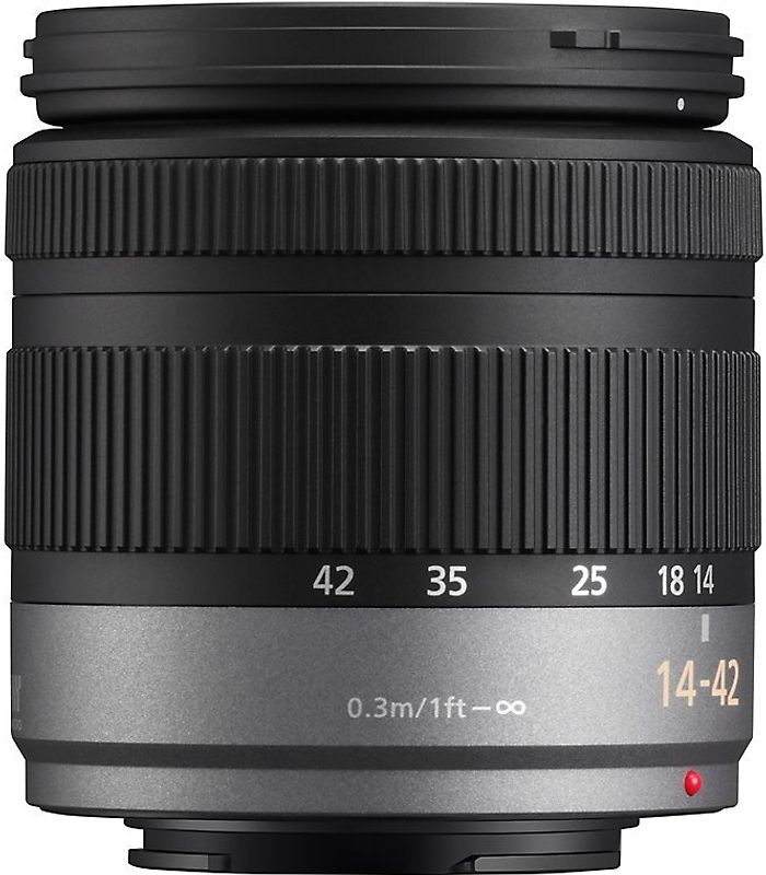Panasonic Lumix G VARIO 14-42 mm F3.5-5.6 ASPH. MEGA O.I.S. 52 mm Filtergewinde (Micro Four Thirds Anschluss) grau
