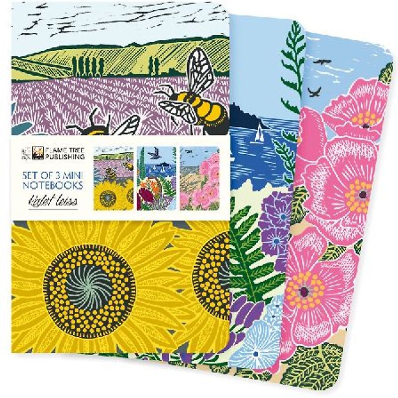 Kate Heiss Set of 3 Mini Notebooks