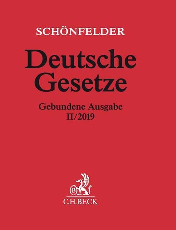 Deutsche Gesetze Gebundene Ausgabe II/2019