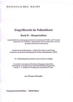 Eingriffsrecht im Polizeidienst, Band II, Hauptstudium