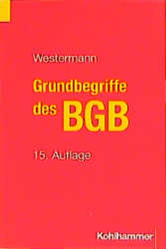 Grundbegriffe des BGB