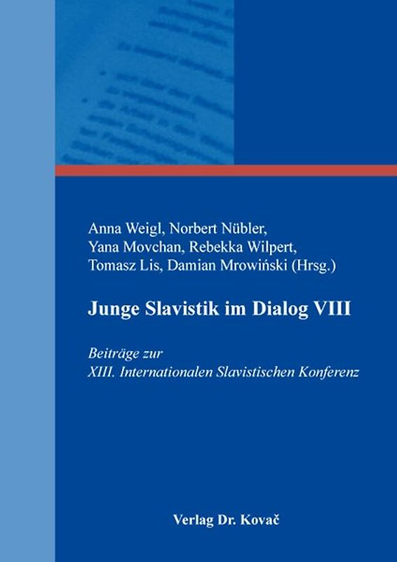 Junge Slavistik im Dialog VIII