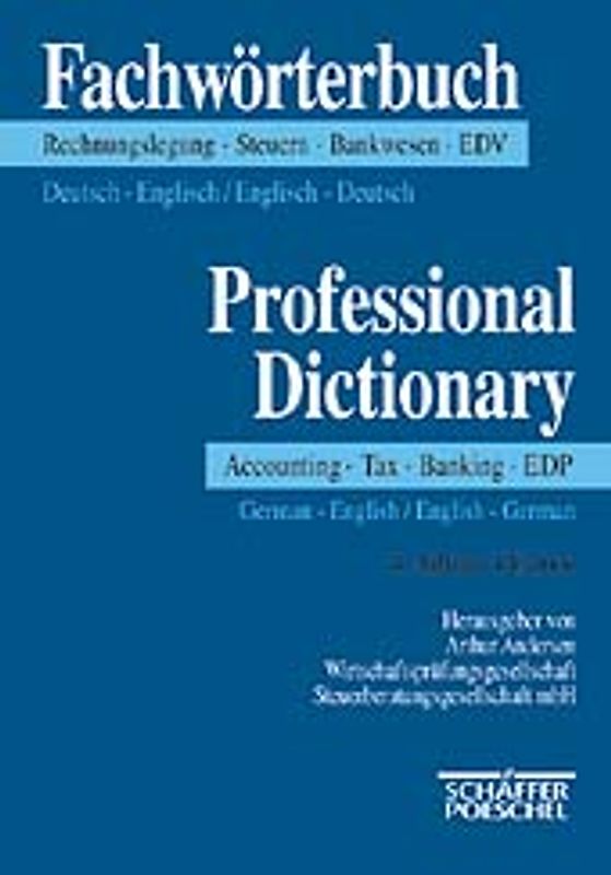 Fachwörterbuch Rechnungslegung - Steuern - Bankwesen - EDV