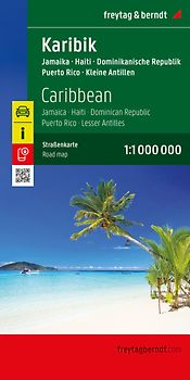 freytag & berndt Straßenkarte Karibik, Jamaika - Haiti - Dominikanische Republik - Puerto Rico 1:1 Mio.
