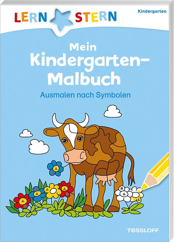 LERNSTERN Mein Kindergarten-Malbuch. Ausmalen nach Symbolen ab 4 Jahren