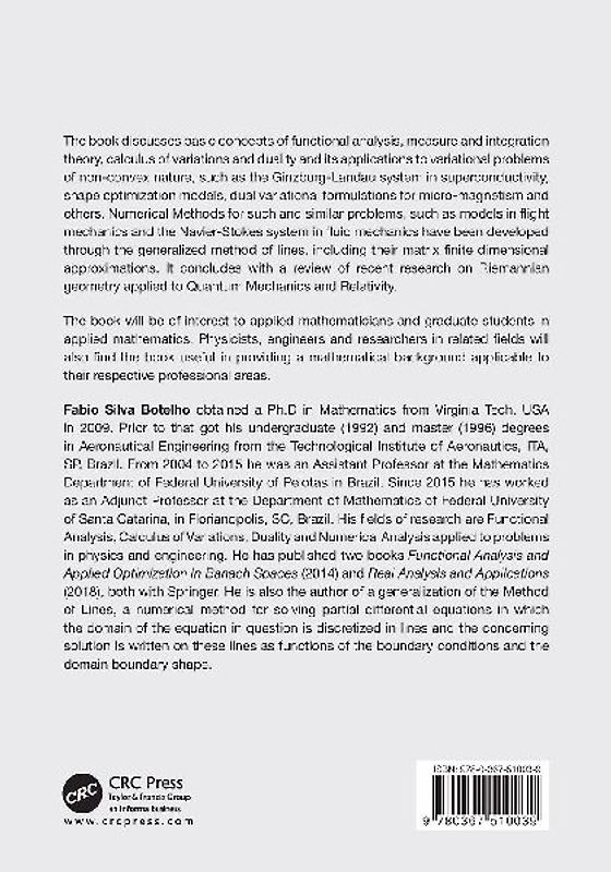 Functional Analysis, Calculus of Variations and Numerical Methods for Models in Physics and Engineering