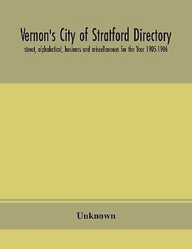 Vernon'S City Of Stratford Directory