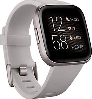 FitBit Versa 2 40 mm aluminium gris et bracelet silicone gris [Wi-Fi]