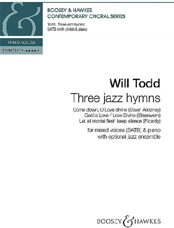 Three Jazz Hymns Satb and Piano Jazz Ensemble Optional