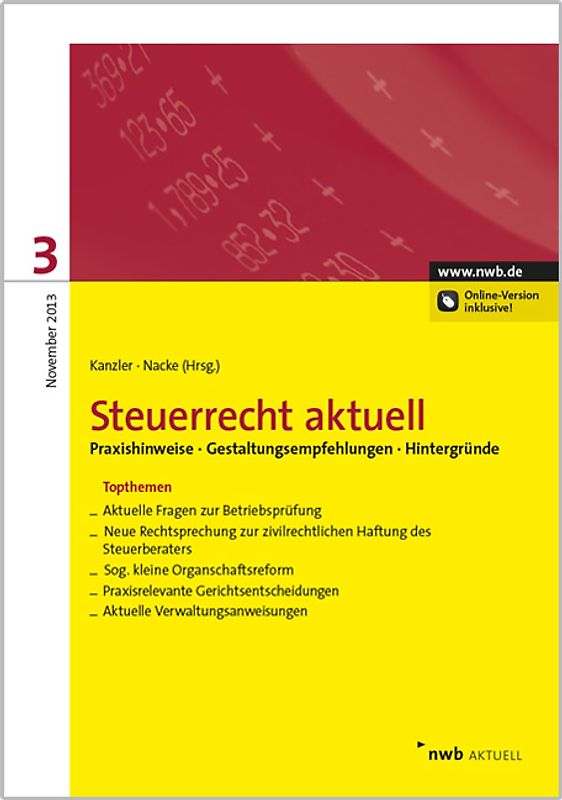 Steuerrecht aktuell 3/2013