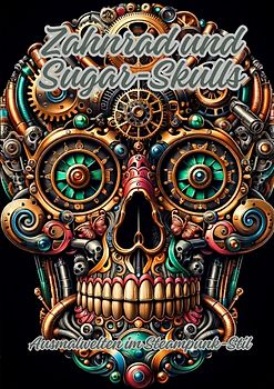 Zahnrad und Sugar-Skulls