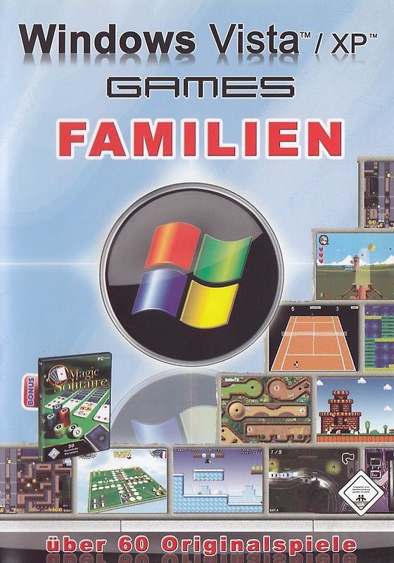 Über 60 Familien Games für Windows Vista / XP PC Spiele