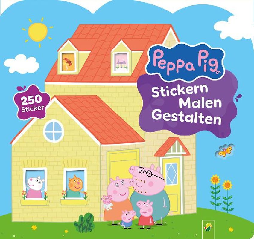 Peppa Pig Stickern Malen Gestalten