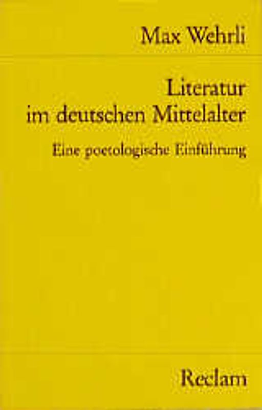 Literatur im deutschen Mittelalter