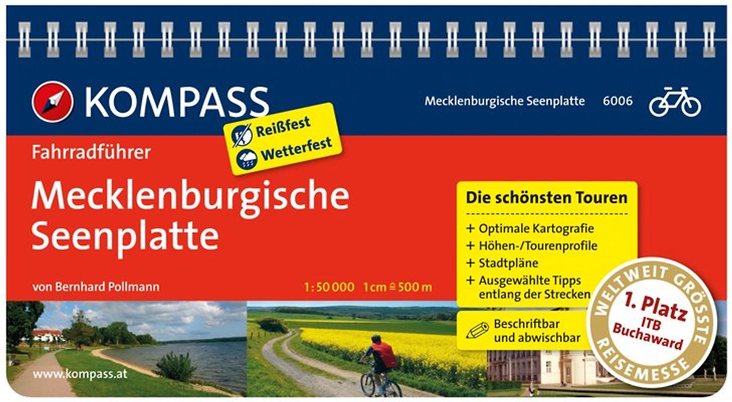 KOMPASS Fahrradführer Mecklenburgische Seenplatte