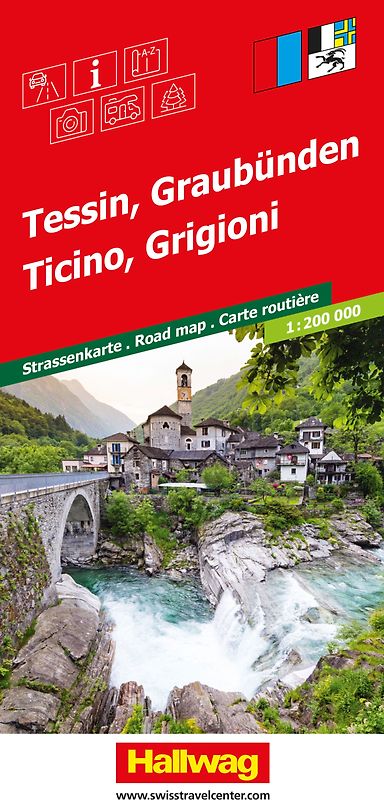 Tessin, Graubünden 1:200.000