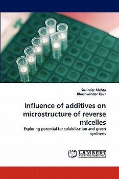 Influence of additives on microstructure of reverse micelles