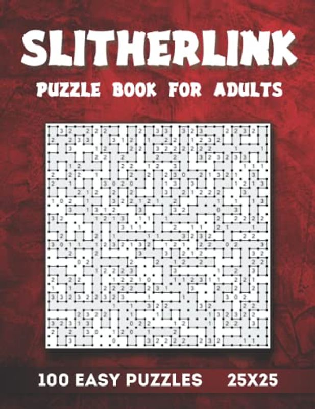 Slitherlink Puzzle Book for Adults: 100 Easy Puzzles 25x25 (Book1)