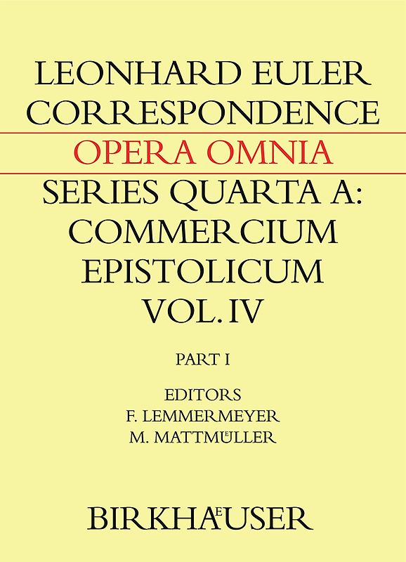 Correspondence of Leonhard Euler with Christian Goldbach