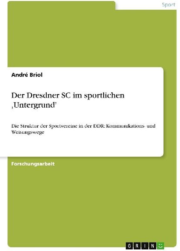 Der Dresdner SC im sportlichen 'Untergrund'