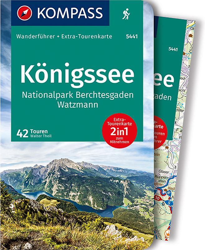 KOMPASS Wanderführer Königssee, Nationalpark Berchtesgaden, Watzmann
