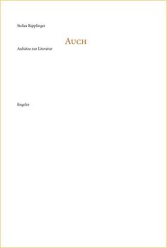 Auch. Aufsätze zur Literatur
