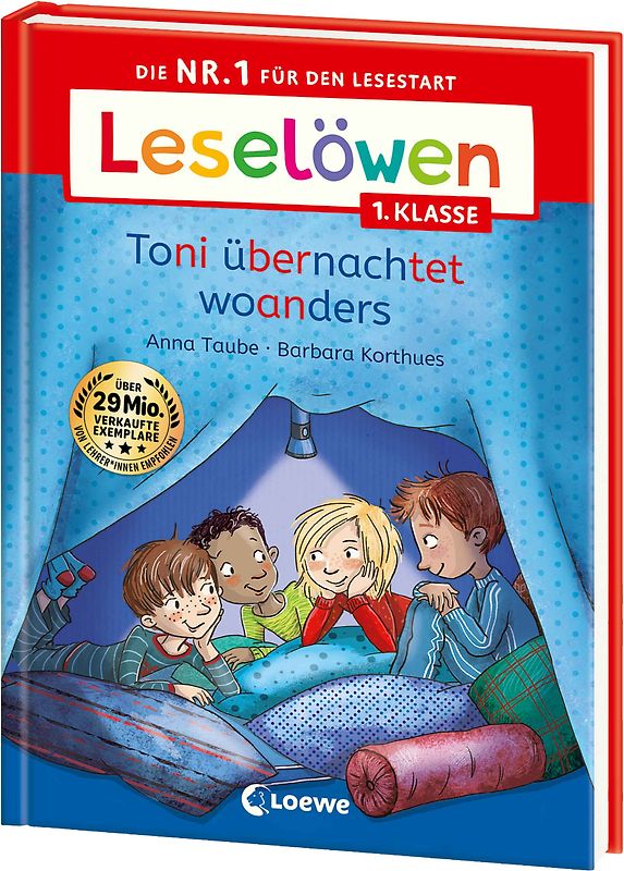 Leselöwen 1. Klasse - Toni übernachtet woanders