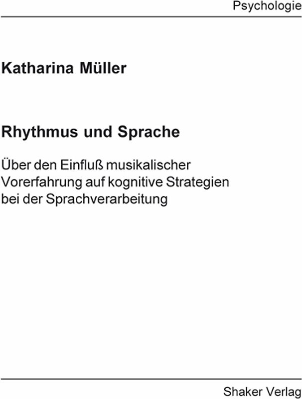 Rhythmus und Sprache