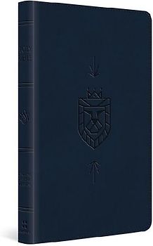 ESV Kid's Bible, Thinline, Red Letter (Trutone, Dark Blue, Lion of Judah Design)