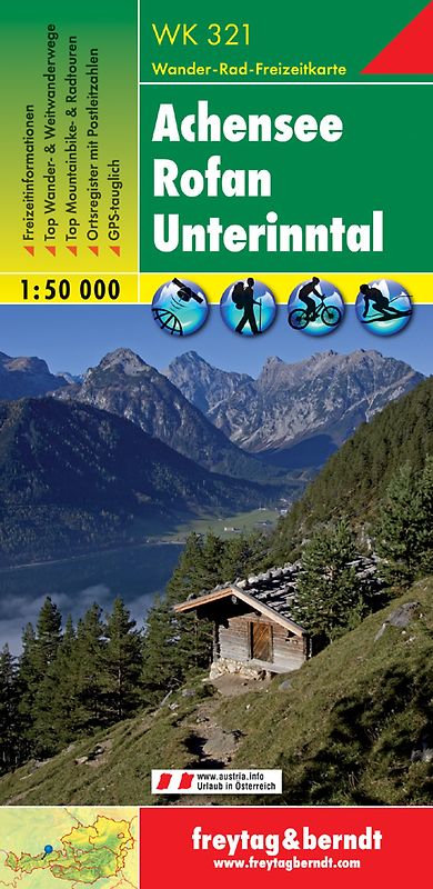 freytag & berndt Wanderkarte WK 321 Achensee - Rofan - Unterinntal 1:50.000