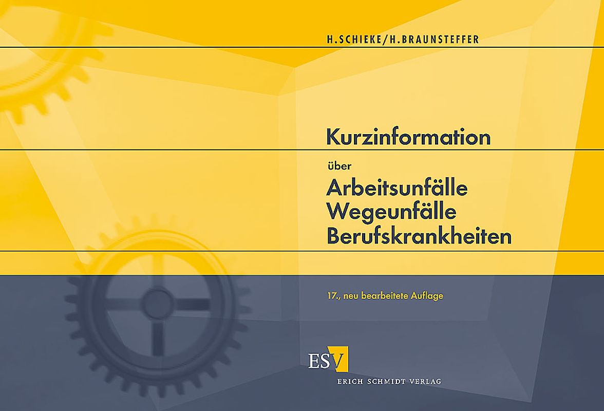 Kurzinformation über Arbeitsunfälle Wegeunfälle Berufskrankheiten