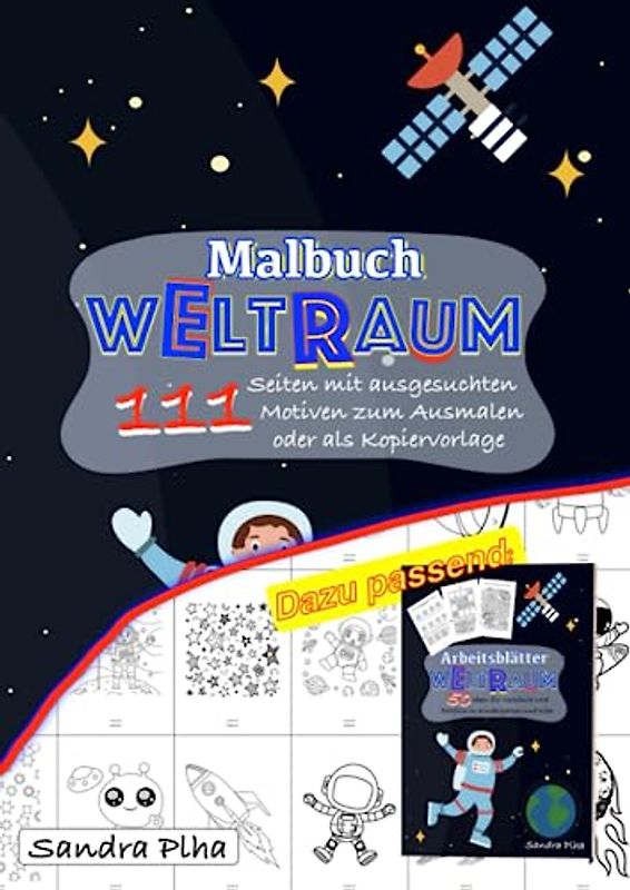 KitaFix-Kreativ: Malbuch Weltraum: 111 Seiten mit ausgesuchten Motiven zum Ausmalen oder als Kopiervorlage