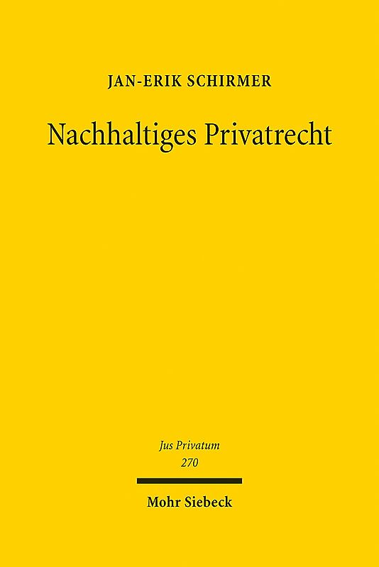 Nachhaltiges Privatrecht